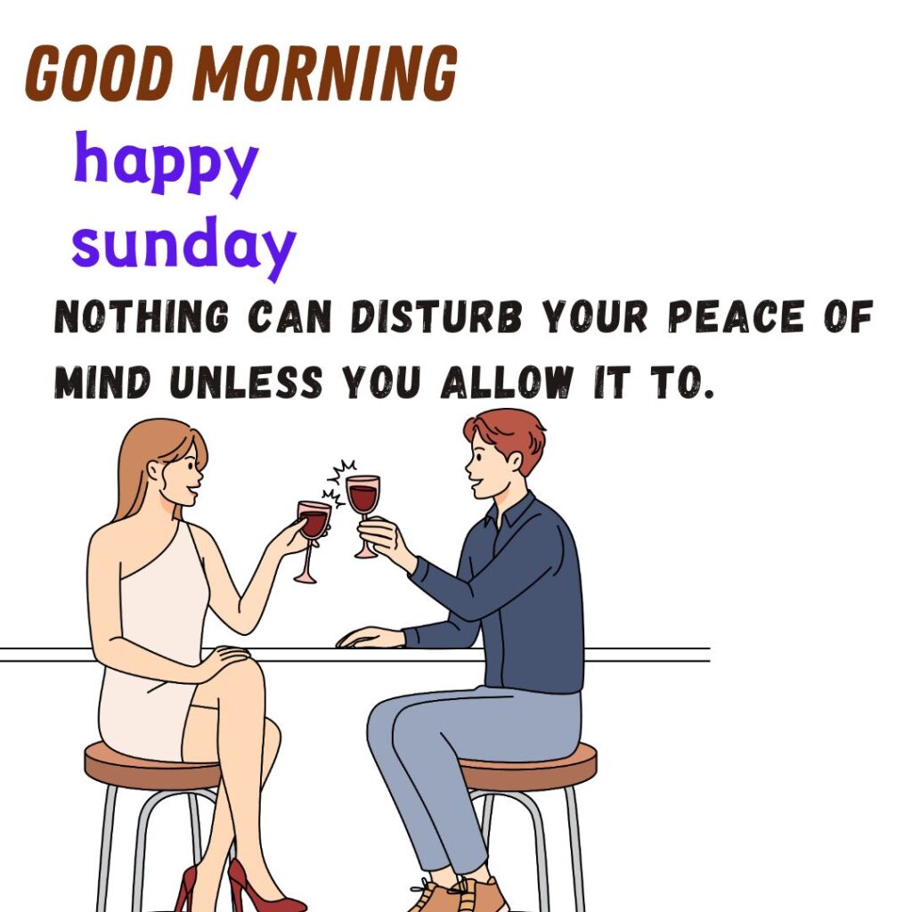 Cute couple Good Morning Sunday Quotes