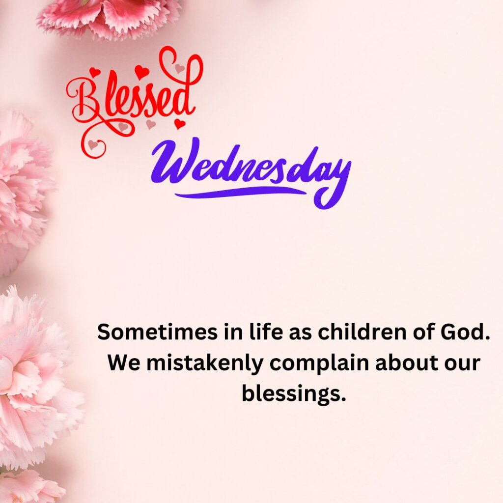 Good Morning Wednesday Blessing