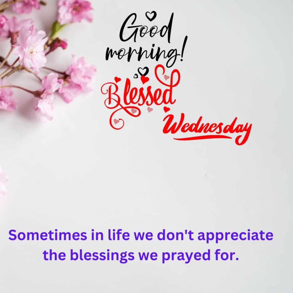 Positive Good Morning Wednesday Blessing